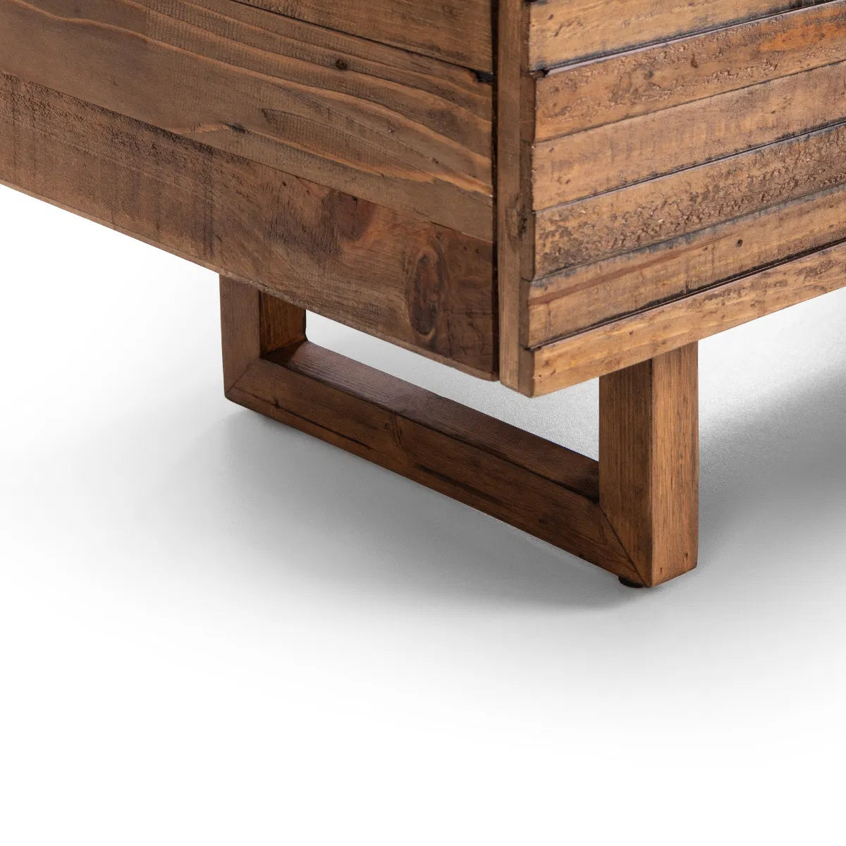 Hickory Pine Wood TV Unit